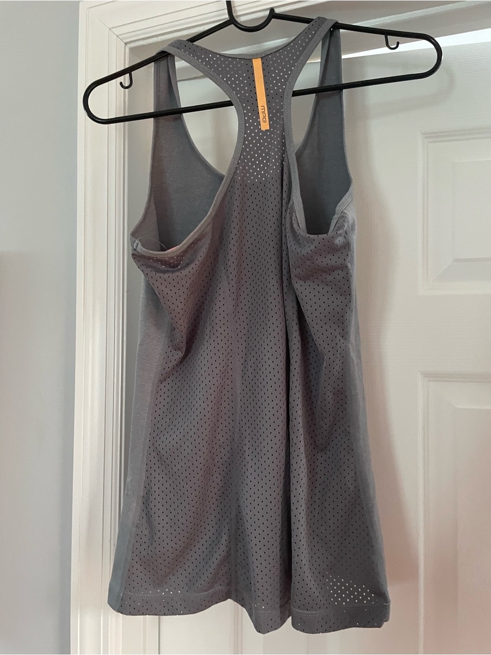 MPG Gray Racerback Performance Tank - Picture 2 of 4